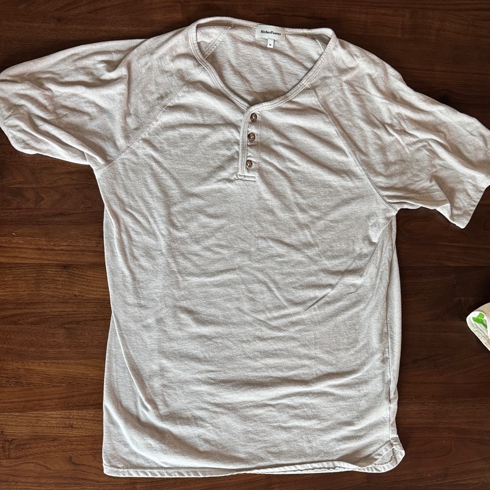 Richer Poorer Off-White Henley Shirt